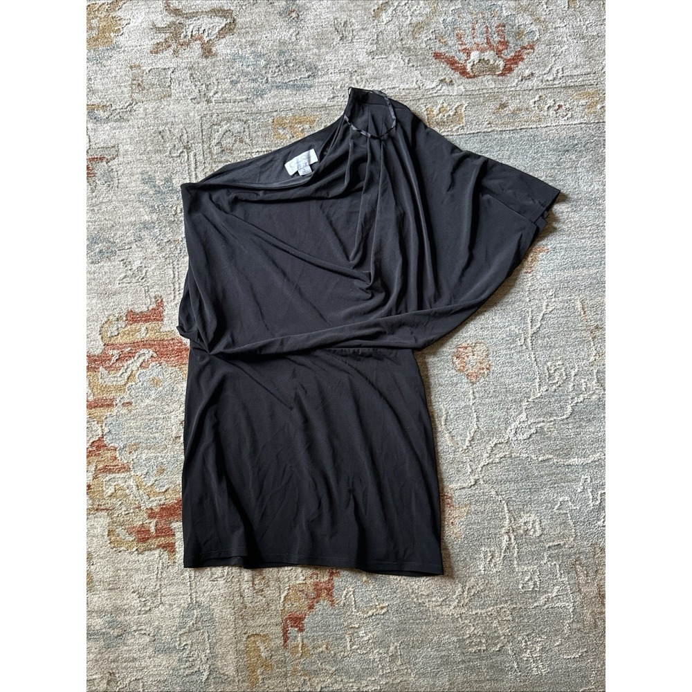 Jessica Simpson Size S Black Off Shoulder Y2K Mini Dress Going Out Bodycon